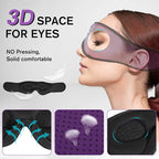 LC-dolida Sleep Headphones, Sleep Mask Bluetooth Wireless Music Eye Mask - Image 2