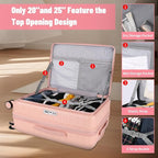 3-Piece 20/24 Top Opening Hardshell Lightweight Luggage and 28-Inch Clamshell - Image 5