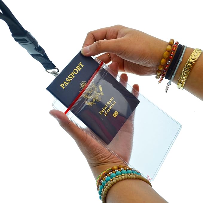 5 Pack - Passport & Vaccination Card Holder - Heavy Duty Waterproof Tear - Image 8