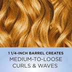 Conair Instant Heat Curling Iron Brush,1 1/4-Inch Barrel Curling Brush for Short Hair,30-Second Heat-Up with 25 Heat Settings for All Hair Types,Black,(Pack of 4)