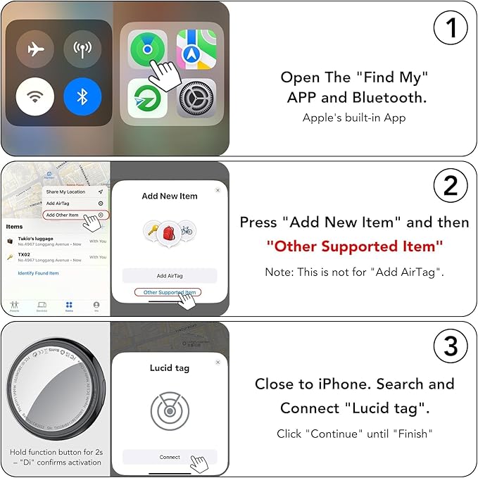 2025 New Air Tracker Tag-1 Pack, Replaceable Battery, Key Finder and Item - Image 9
