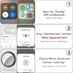 2025 New Air Tracker Tag-1 Pack, Replaceable Battery, Key Finder and Item - Image 9