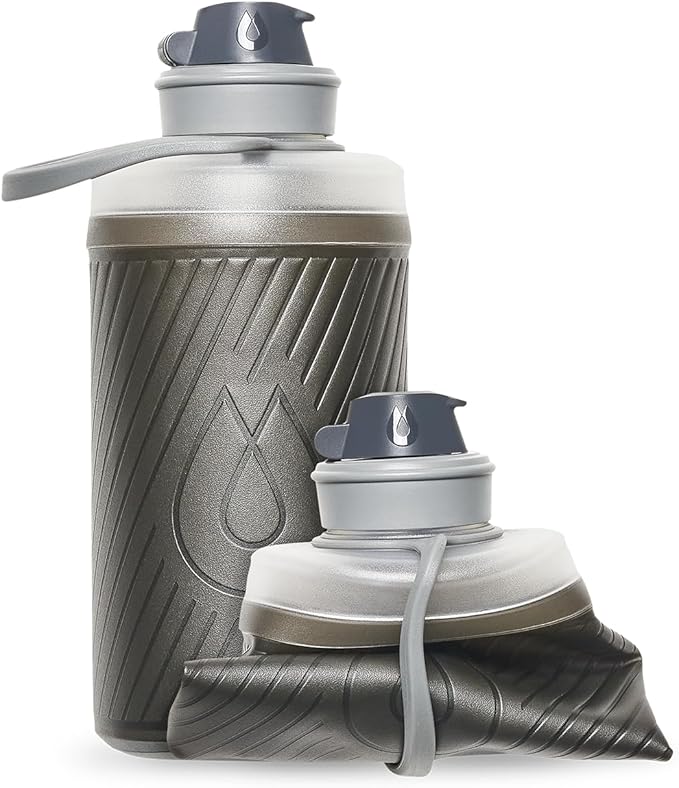 HydraPak Flux - Collapsible Backpacking Water Bottle - BPA Free, Ultra Light by Hydrapak
