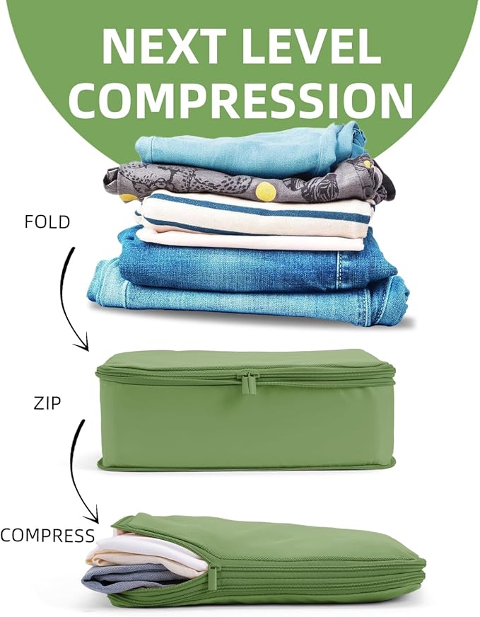 6 Set Compression Packing Cubes - Image 3