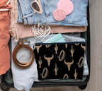 IWXYI Western Makeup Bags - Cow Print Zipper Pouch Travel Toiletry Gifts for Women