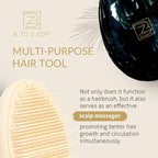 Travel Hairbrush - Mini Hair Detangler for Women Teens Kids - Sensory Scalp Massager - Small Portable Comb - Thick, Curly, Straight, Wet, Dry - Compact Detangler - Purse Essentials