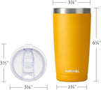 SUNWILL Travel Coffee Tumbler 20 oz, Insulated Mug - Image 3