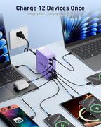 USB Charging Station, 12-Port USB C Charger Block - Image 4