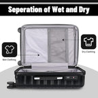 Lightweight Luggage with Spinner Wheels & YKK Zipper, Hard Shell 3-Piece - Image 5