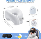 2 in 1 Neck Pillow Airplane, Ergonomic Memory Foam Travel Neck Pillow, Travel - Image 5