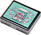 Cute and Portable Metal Pill Organizer – 8 Compartments, Elegant Chrome Finish - Image 2