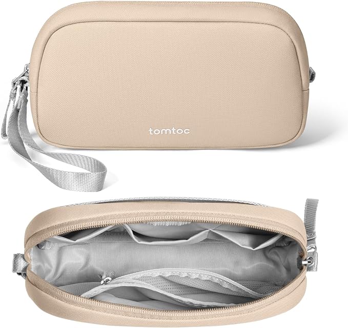 tomtoc Electronics Organizer Travel Case, Water Resistant Travel Bag Cable by tomtoc
