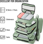 Veken 8 Set Packing Cubes for Travel Essentials, Suitcase Organizer Bags in 4 - Image 5