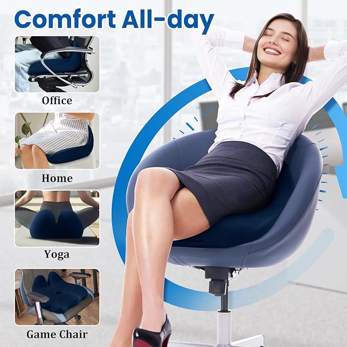 Seat Cushion, Memory Foam Office Chair Seat Cushion - Image 5