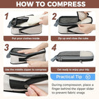 BAGAIL 4 Set/6 Set/8 Set Compression Packing Cubes Travel Accessories - Image 5