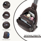 Sling Bag for Women Crossbody Fanny Pack Sling Purse Backpack Vegan Leather - Image 4