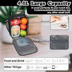 FlowFly Lunch box Insulated Soft Bag Mini Cooler Back to School Thermal Meal - Image 6