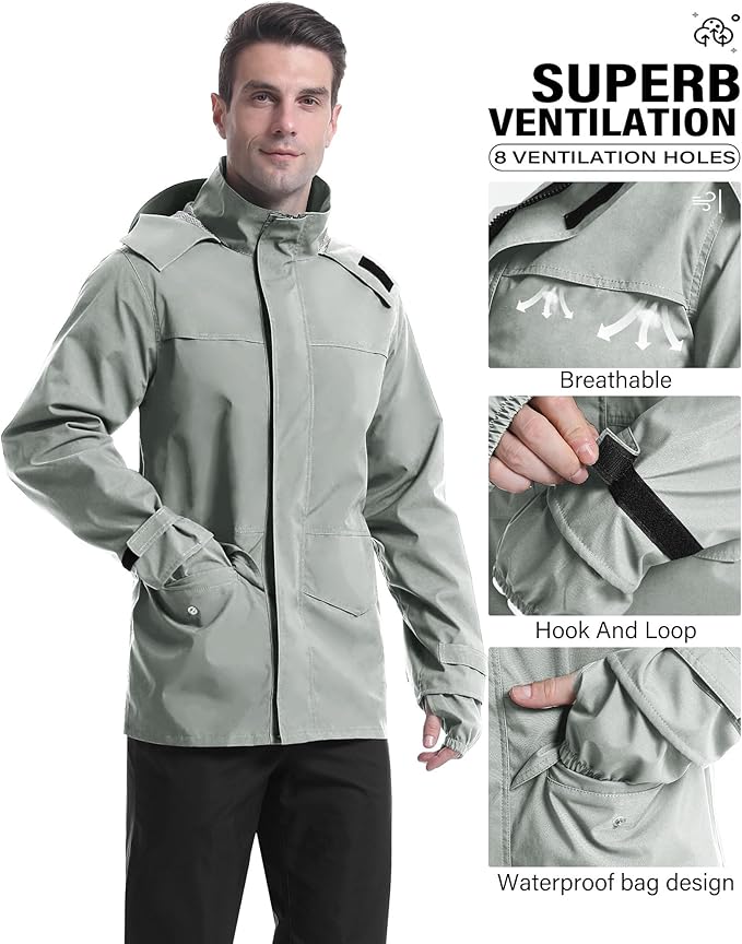 iCreek Rain Suit Waterproof Jacket - Image 2