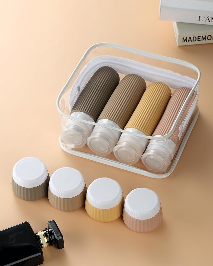 Travel Bottles 8 Pack, TSA Approved 3 oz Travel Toiletries Containers - Image 6