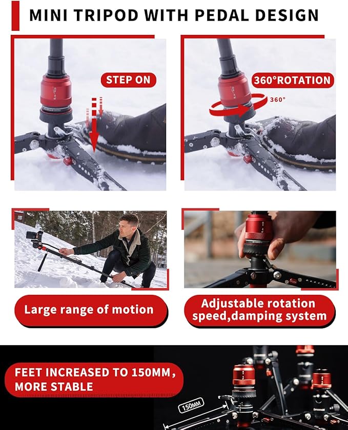 IFOOTAGE 71”Carbon Fiber Monopod - Image 3