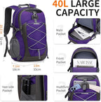 40L Hiking Backpack Lightweight Daypack Waterproof Travel Camping Backpack - Image 3