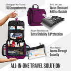 VENTURE 4TH Hanging Travel Toiletry Bag - Image 5