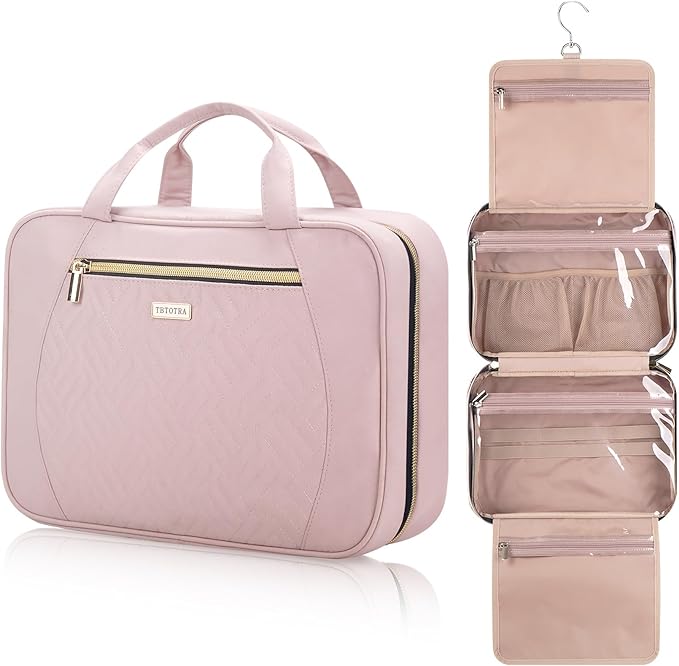 Hanging Toiletry Bag for Women Travel, 2 Sizes Large & Small Waterproof by TBTOTRA