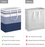 HomeHacks 2-Pack Large Laundry Basket, Waterproof, Freestanding Laundry Hamper - Image 3