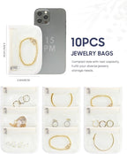 Travel Jewelry Bags, Portable Anti Tarnish Jewelry Storage Pouch Bag Gift - Image 5