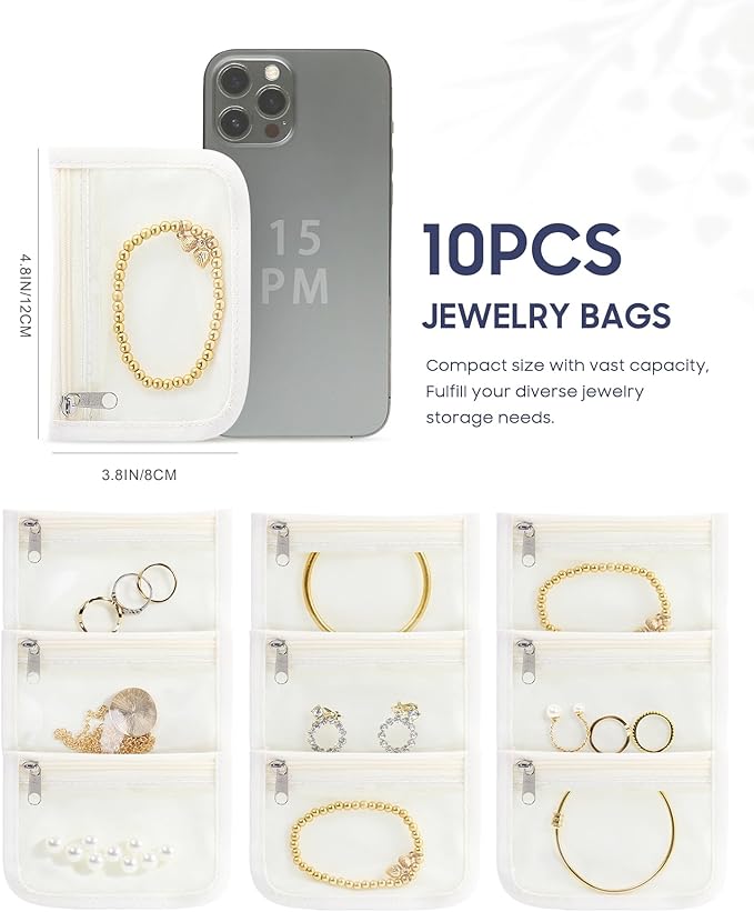 Travel Jewelry Bags, Portable Anti Tarnish Jewelry Storage Pouch Bag Gift - Image 5