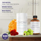 Levona Scent Oil Diffuser Essential Oils: Essential Oils Home Luxury Scents - Sweet Honeydew Essential Oil - Sweet & Fresh Notes of Nectarine and Floral Rose Essential Oil - 500 Ml Fragrance Oils