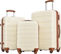 Merax Luggage sets of 3 Piece Carry on Luggage Airline Approved, Hard Case by Merax