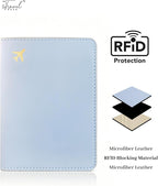 Passport Holder for Travel Essentials, RFID Blocking Passport Cover Case for - Image 2