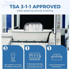 Moyad TSA Approved Clear Toiletry Bag, 3 Pack Quart Size 3-1-1 Liquids Pouch - Image 3