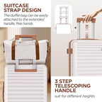 SHOWKOO Luggage Sets 3 Piece Hardside Expandable Suitcase - Image 5