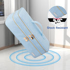 Travel Carrying Case Compatible with Revlon One-Step/Lange Hair Dryer Brush/Volumizer/Styler/Hot Tools,Portable Storage Organizer Bag Compatible with Shark FlexStyle/Dyson Airwrap Styler,Blue