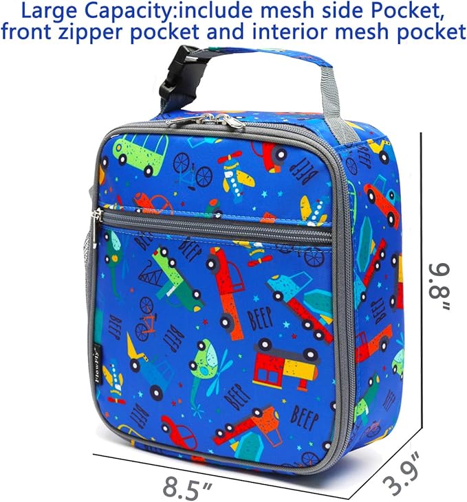 FlowFly Kids Lunch box Insulated Soft Bag Mini Cooler Back to School Thermal - Image 3