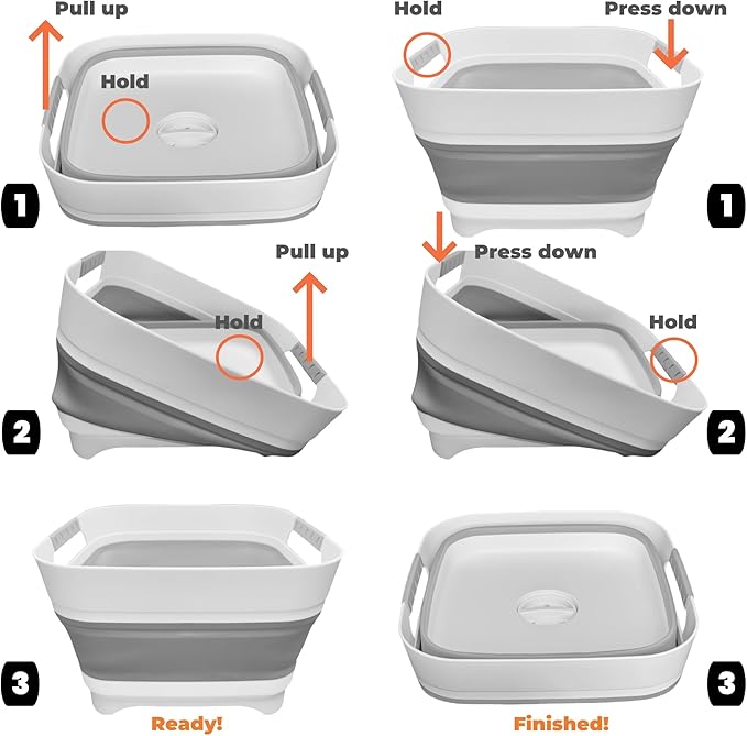 Wash Basin for Baby Bottles, Versatile Wash Tub for Kitchen, Outdoor Camping - Image 6