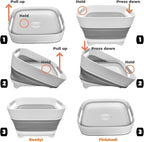 Wash Basin for Baby Bottles, Versatile Wash Tub for Kitchen, Outdoor Camping - Image 6