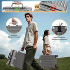 Krute Luggage 24 Inch Aluminum Frame Zipperless Suitcase - Image 9