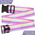 Rainbow Luggage Straps for Suitcases, Adjustable Luggage Travel Belts to Keep - Image 5