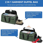 Bukere Garment Bags for Travel, Large Convertible Garment Duffel Bag for Men - Image 6