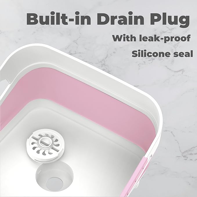 Wash Basin for Baby Bottles, Versatile Wash Tub for Kitchen, Outdoor Camping - Image 3