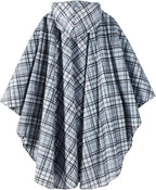 Rain Poncho Jacket Coat Hooded Zipper Style - Image 4