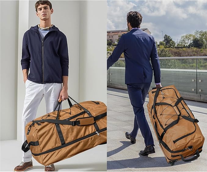 110L/140L Expandable Soft-Sided Foldable Duffle Bag - Image 7