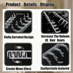 2PCS Texture Comb, 2025 Upgrade Volumizing Wide Tooth Hair Styling Comb, Men's Fluffy Texture Hair Styling Appliances