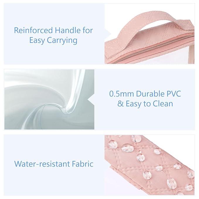 PACKISM TSA Approved Toiletry Bag, 3 Pack Clear Makeup Bags - Image 5