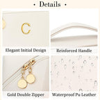 Birthday Gifts for Women Teen Girl, Personalized Initial Makeup Organizer Bag - Image 4