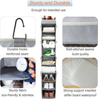 2 Pack Large-Sized Hanging Shoe Organizer 10-Shelf, Sturdy Hanging Closet - Image 5