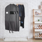Zilink 43" Suit Bags for Closet Storage and Travel Gusseted Hanging Garment - Image 6